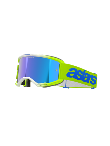 [ALP-AS5102125/5007] Alpinestars Vision 5 Blaze MX Goggles Yellow/Blue Mirror Blue