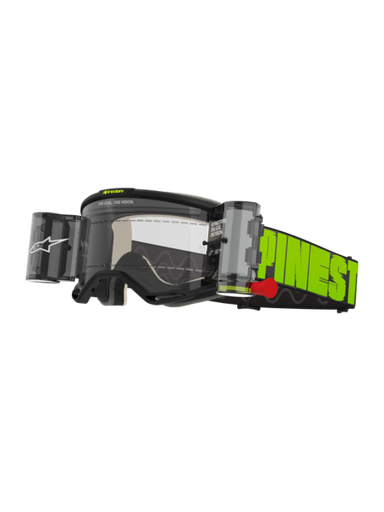 [ALP-AS5102325/1512] Alpinestars Vision 5 Hollow Goggles Charcoal/Yellow Mirror Roll-Offs