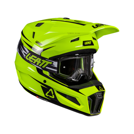 [LEA-102600105] Leatt Moto 3.5 V26 Jr MX Helmet Kit Neon Yellow