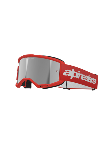 [ALP-AS5103225/3094] Alpinestars Vision 3 Wordmark Goggles Red Mirror Silver