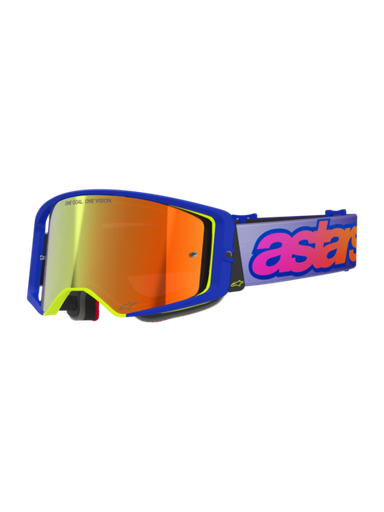 [ALP-AS5100226/7285] Alpinestars Supertech Vista Goggles Blue/Yellow/Purple Mirror Red