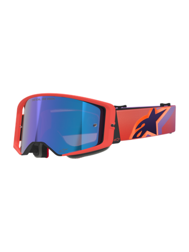 [ALP-AS5100326/414] Alpinestars Supertech Corp Goggles Hot Coral/Purple Mirror Blue
