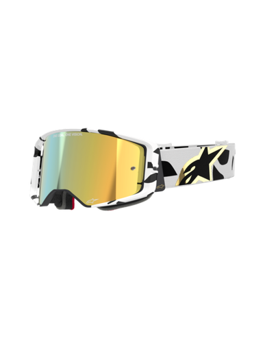 [ALP-AS5100325/2044] Alpinestars Supertech Corp Goggles White/Gold Mirror Gold