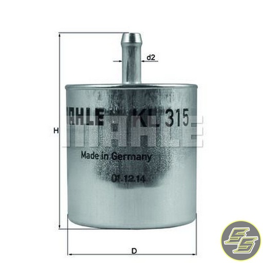 [MAH-KL315] Mahle Fuel Filter Inline KL315
