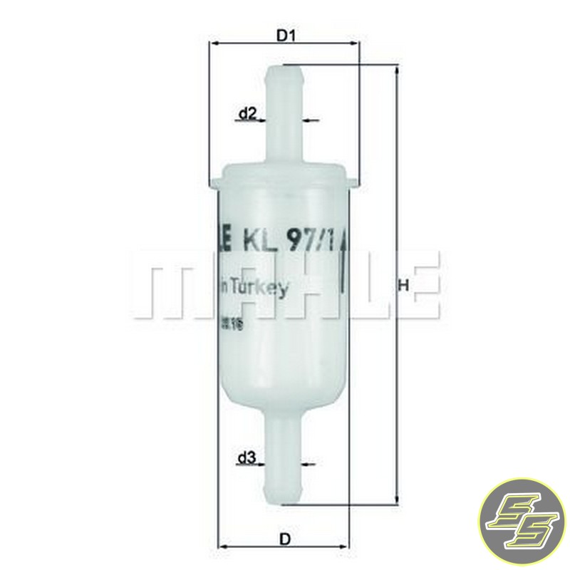 Mahle Fuel Filter Inline KL97/1OF