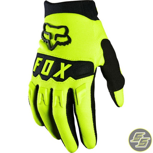 [FOX-25868-130] Fox Dirtpaw MX Glove Youth Flo Yellow