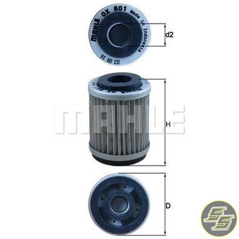Mahle Oil Filter OX801