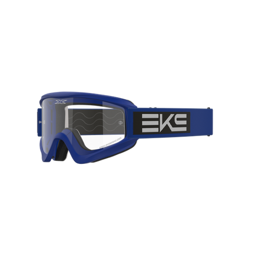 [EKS-067-60475] EKS Brand GOX Flat Out Clear Goggles Blue/Black