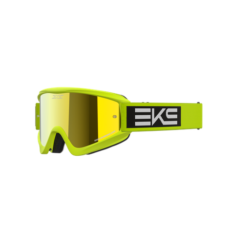 [EKS-067-60555] EKS Brand GOX Flat Out Gold Mirror Goggles Yellow/Black