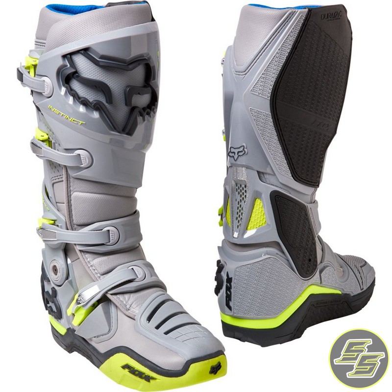 Fox Instinct MX Boot Grey/Yellow