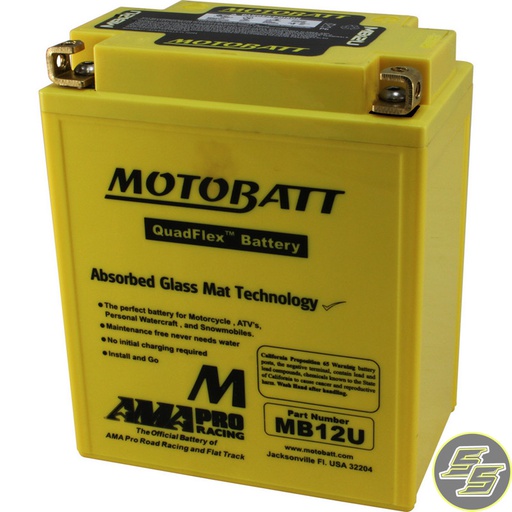 [MTB-MB12U] Motobatt Battery Sealed MB12U