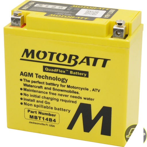 [MTB-MBT14B4] Motobatt Battery Sealed MBT14B4