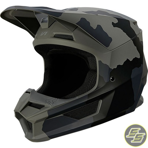 [FOX-27734-247] Fox V1 Trev MX Helmet Black Camo