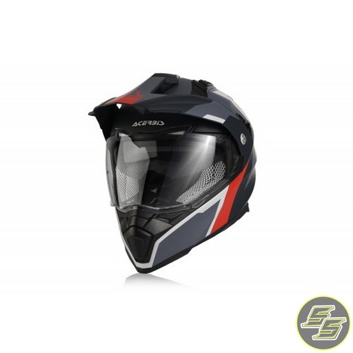 [ACE-0022310-295] Acerbis ADV Helmet Flip FS-606 Black/Red