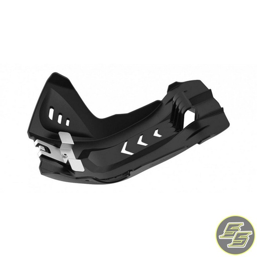 [POL-8468900004] Polisport Fortress Skid Plate KTM SX|EXC | Husqvarna FC|FE  '16-20 Black