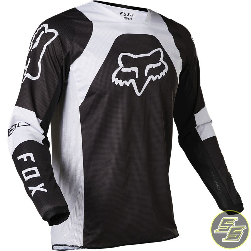 Fox 180 Lux MX Jersey Black/White