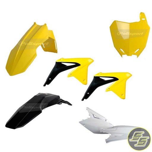 [POL-90551] Polisport Plastic Kit Suzuki RMZ450 '08-17 OEM Yellow