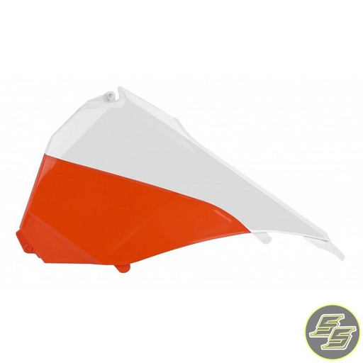 [POL-8455100001] Polisport Airbox Cover KTM SX|XC '13-16 Orange/White
