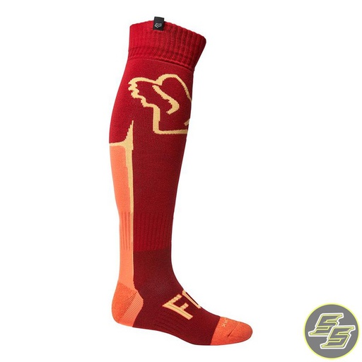 [FOX-28160-122] Fox MX Sock Cntro Coolmax Thin Flame Red