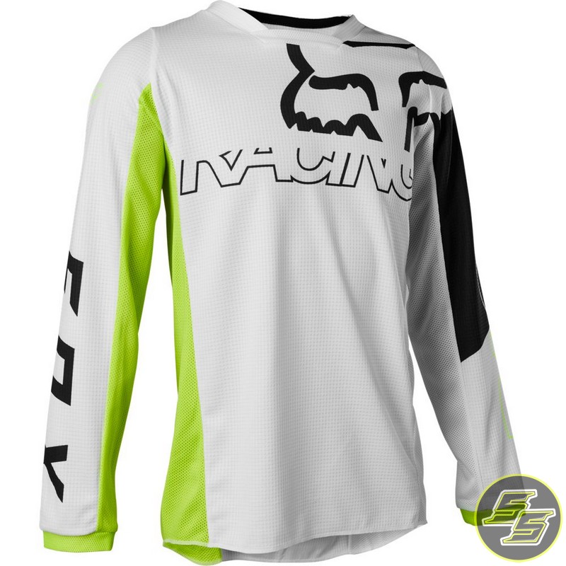 Fox 180 Skew MX Jersey Youth Flo Yellow