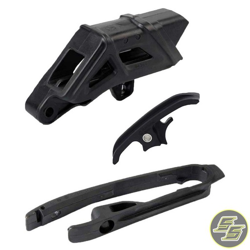 [POL-90677] Polisport Chain Guide & Slider Kit KTM SX Husq TE|FE '16-17 Black