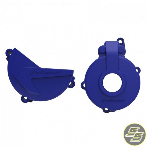 [POL-91007] Polisport Clutch & Ignition Cover Protector Kit Sherco SE-F 250|300 '14-23 S Blue