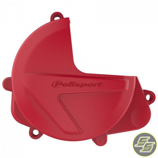 [POL-8462800002] Polisport Clutch Cover Protector Honda CRF450 '17-20 Red