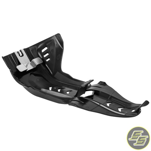 [POL-8472000001] Polisport Fortress Skid Plate w Linkage Guard KTM SX Husq TC|TE '17-19 Black