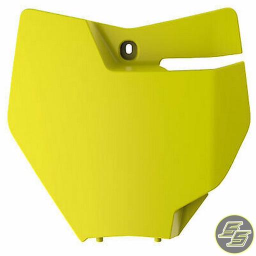 [POL-8665800004] Polisport Front Number Plate Husqvarna TC|FC|TE|FE '16-18 Flo Yellow