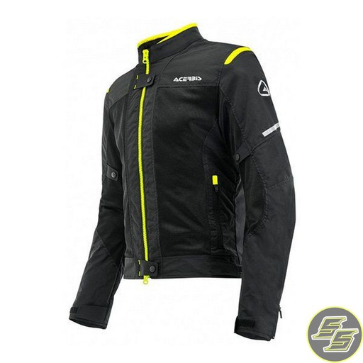 [ACE-0023744-318] Acerbis Vented Jacket Ramsey 2.0 CE Black/Yellow