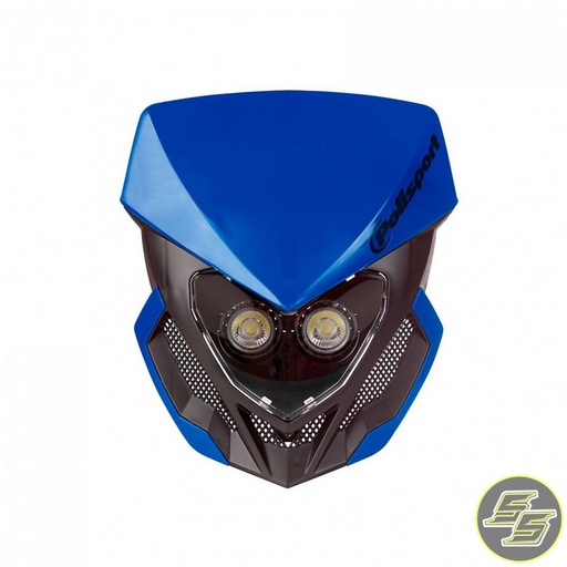 [POL-8668800004] Polisport Lookos Evo Headlight w Battery Blue/Black