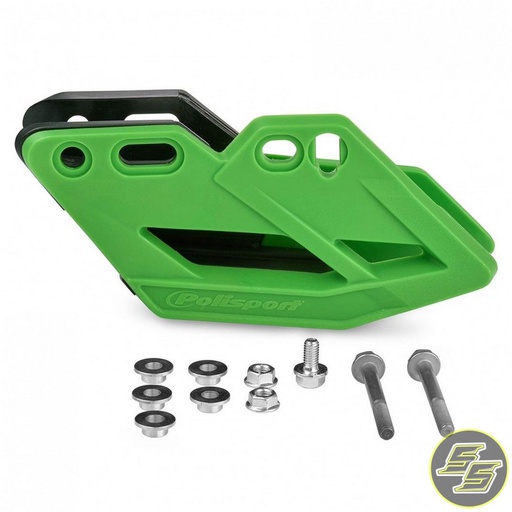 [POL-8457600002] Polisport Performance Chain Guide Kawasaki KX250|450F '09-20 Green