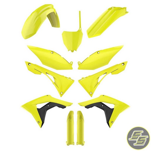 [POL-90742] Polisport Plastic Kit Honda CRF250|450R '17-18 Flo Yellow