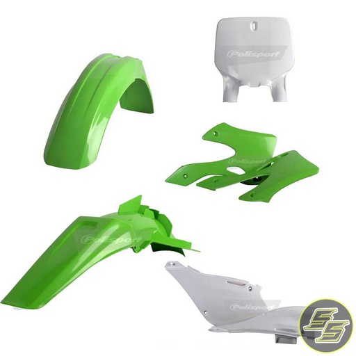 [POL-90089] Polisport Plastic Kit Kawasaki KX125|250 '99-02 OEM Green