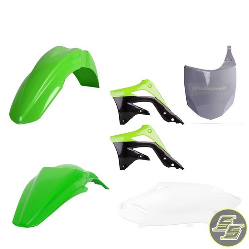 [POL-90466] Polisport Plastic Kit Kawasaki KX450F '12 OEM Green