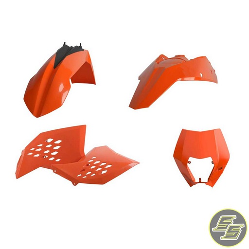 [POL-90852] Polisport Plastic Kit KTM EXC|XCW '08-11 OEM Orange