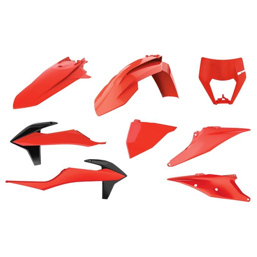 [POL-90888] Polisport Plastic Kit KTM EXC|XCW '17-20 Flo Orange