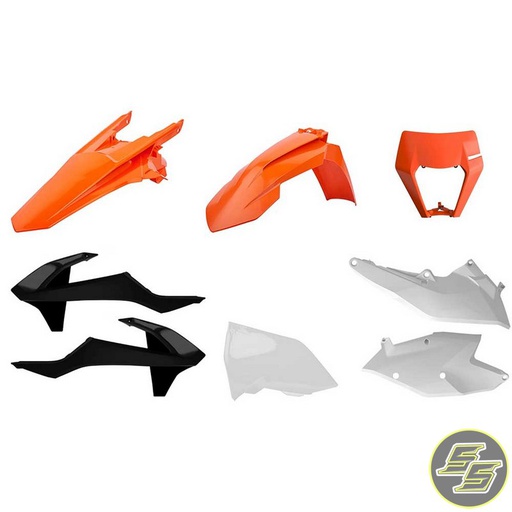 [POL-90884] Polisport Plastic Kit KTM EXC|XCW '17-20 OEM Orange