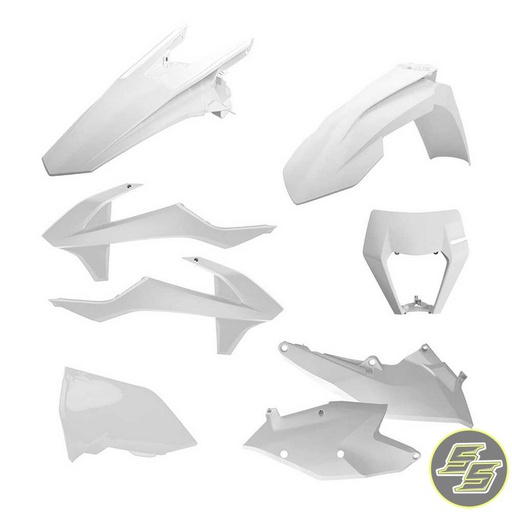 [POL-90882] Polisport Plastic Kit KTM EXC|XCW '17-20 White