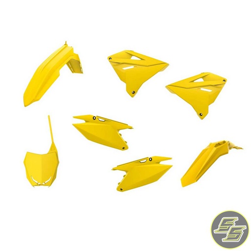 [POL-90868] Polisport Plastic Kit Suzuki RM125|250 '01-08 Restyling Yellow