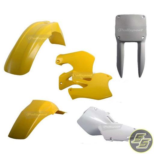 [POL-90093] Polisport Plastic Kit Suzuki RM125|250 '96-98 OEM Yellow