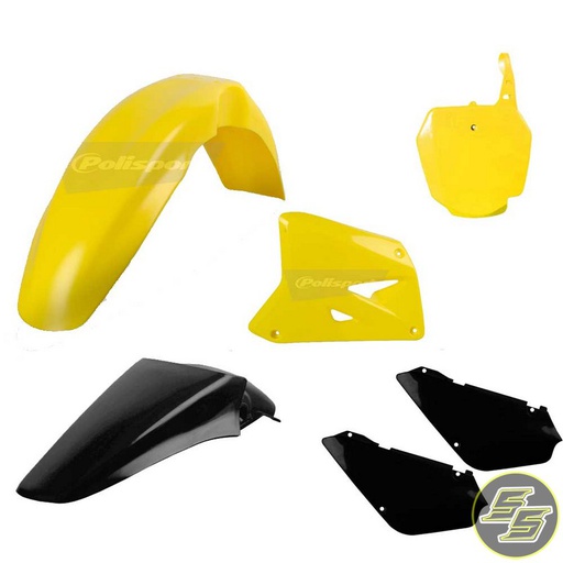 [POL-90728] Polisport Plastic Kit Suzuki RM85 '02- OEM Yellow
