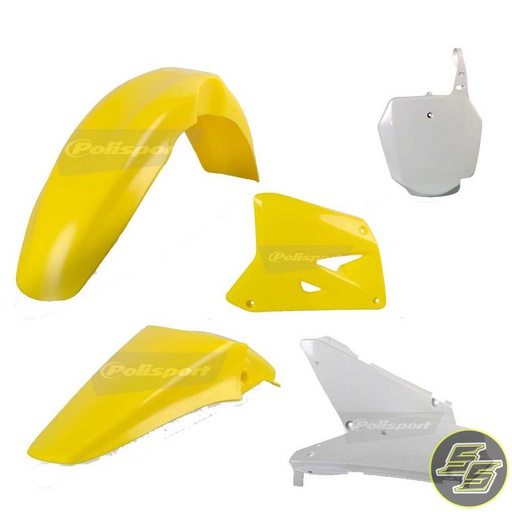 [POL-90775] Polisport Plastic Kit Suzuki RM85 '02- OEM Yellow