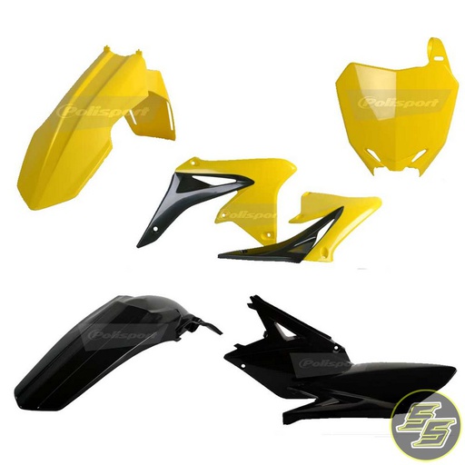 [POL-90838] Polisport Plastic Kit Suzuki RMZ250 '10-18 OEM Yellow/Black