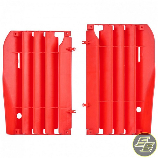 [POL-8456300002] Polisport Radiator Louvers Honda CRF250R '10-13 Red