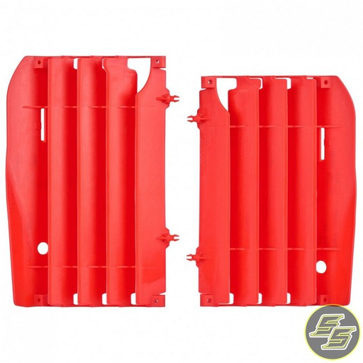 [POL-8456400002] Polisport Radiator Louvers Honda CRF450R '09-12 Red