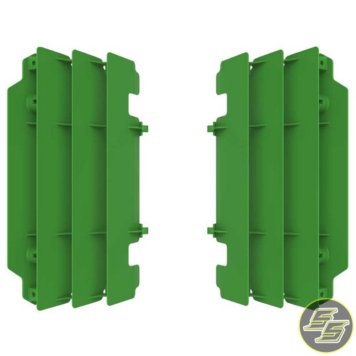 [POL-8472500002] Polisport Radiator Louvers Kawasaki KX250 '05-07 Green