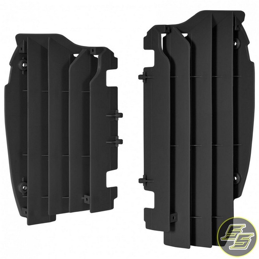 [POL-8456000001] Polisport Radiator Louvers Kawasaki KX450F '12-15 Black