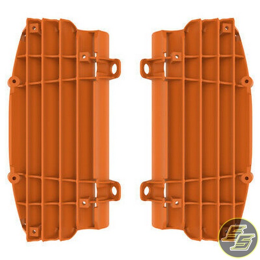 [POL-8457900001] Polisport Radiator Louvers KTM SX|EXC|XC '16-17 Orange