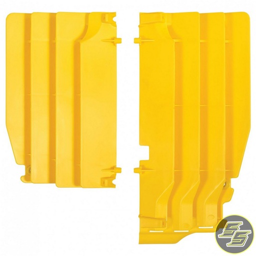 [POL-8456100002] Polisport Radiator Louvers Suzuki RMZ250 '10-18 Yellow